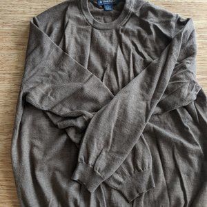 Brooks Brothers Merino Wool Sweater Brown XL